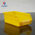 和一可塑 塑料背挂式零件盒斜口物料盒五金工具盒元件盒螺丝收纳盒 3号黄色190*105*75