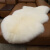 羊毛毯子羊毛地毯卧室羊毛沙发垫欧式飘窗垫床边地毯皮毛一体白色 灰色 精品半张羊皮55*60