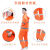 环卫雨衣雨裤套装男保洁橙色带反光条分体式道路施工清洁工人工地 牛津布环卫雨衣橘红色 M