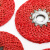 不锈钢抛光麻轮 红麻轮不锈钢 角磨机用麻布轮铁芯金属抛光纤维轮MYFS 大白蜡(2条价)