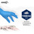爱马斯丁腈手套耐用型无粉一次性橡胶乳胶检查手套工业实验清洁盒装PVC手套 蓝色加长型丁腈100只BNL L码-大号-46100