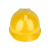 普达 安全帽 V字型黄色*1顶 新国标ABS 防砸透气抗冲击工业头盔 电力工程工地建筑施工