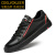 CDGLVCK&LEER意大利风国际轻奢品牌男鞋新款平板男鞋真皮透气鞋子高端男士皮鞋 黑色 40