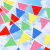 超泽（Over Target）小三角旗 装饰三角彩旗 彩色 6米x5条/包 10包