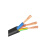 金龙羽 国标铜芯电线电缆多芯多股软线RVV5*1平方电线100米/卷黑色