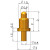 弹簧针连接器弹簧顶针pogopin端子针 信号针铜针 电流探针测试针 白色 22