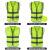 10件装反光安全背心马甲反光衣夜光环卫工人施工工地交通衣服定制 国标高亮光款（橙色黄条）（10件装）