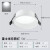 雷士照明（NVC）led三色筒灯窄边嵌入式防眩光筒灯全铝材质客厅家用天花洞灯米月 5w白光-开孔75-80mm 白色