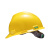 梅思安 MSA V-Gard PE标准型无透气孔V型安全帽 附下颚带 一指键帽衬 安全帽 黄色 1顶 可定制 LR+不合适
