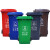 施韵令户外垃圾桶大号容量工业分类厨余室外带盖商用大型环卫箱240L加厚挂车红色有害垃圾桶