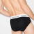 Calvin Klein/CK 卡尔文克雷恩 3件装男士舒适三角裤内裤 U2661G 黑色 1 S
