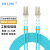 EB-LINK  万兆铠装光纤跳线工程电信级70米LC-LC双芯10G多模OM3双工防鼠咬金属钢丝抗压抗拉尾纤