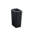 冠峰 黑色8L 小垃圾桶北欧大号长方形纸篓翻盖带盖GNG-437