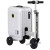 Airwheel爱尔威20英寸Lisa同款智能电动行李箱可骑行载人骑行登机箱拉杆箱 SE3S智慧版银色 可登机