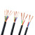 竹江电线电缆  RVV4*6平方国标4芯电源线 四芯多股无氧铜丝软护套线 黑色 100米/卷