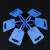大杨366大标牌尼龙扎带 网线电话线标识吊牌标签理线带4.6*200mm 100条装 蓝色 定制