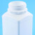 玛仕福 大口样品瓶 化工试剂瓶 广口密封塑料方瓶 500ml 半透明色(配白色盖)128个/整件