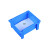 塑料盒子长方形塑料零件盒周转盒物料盒螺丝盒配件箱胶箱收纳盒B 5#高脚盒（蓝）245_190_115MM