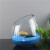 广华（GuangHua）创意多肉植物器皿斜口玻璃花瓶透明水培植物花盆室内盆栽花卉容器 高斜口 中等
