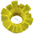 ONEVAN梅花联轴器 橡胶牛筋六角缓冲垫 电机水泵对轮圈垫 外径Φ125(5个)