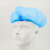 捷诺立(JNL)一次性头套 无纺布帽子条形帽餐饮厨房车间工作防尘帽卫生保洁浴帽蓝色100只 N11093