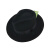 橙央上海滩男士礼帽新款上海滩纯羊毛呢礼帽爵士帽许文强周润发男士老 黑色 S（5456cm）