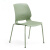 绿色塑钢接待椅会议室多功能休闲椅智慧教室学生椅美容职员椅前台 白-橙色软座[雪橇脚]