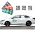 赫思迪格 磁性标志贴车展分类标识牌软磁车贴 磁吸标识牌定制 1*0.5m HGJ-384