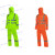 安大叔D763/C890反光雨衣3M视觉丽D012/C001替代款PVC防水涂层 荧光橙 S