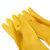 兰诗（LAUTEE）NY-001 短款牛津手套 清洁劳保乳胶防水手套 10双装 S码