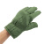 筑采（ZHUCAI）加绒加厚棉手套 三筋无扣礼仪手套 冬季保暖防寒站岗白手套HKSY-87 绿色 10双 