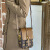 EATON BULL包包女包新款时尚潮包包女斜挎包百搭女包链条单肩手机包 咖啡色