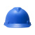 梅思安PE无孔标准一指键蓝色防撞头盔安全帽1顶+1个双色logo单处定制印字+1个车贴编码