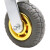 冰禹 高弹力轻音脚轮转向轮 工业重型平板车手推车轮橡胶轮 轻型3寸定向（2只） jy-21