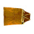 威特仕 / WELDAS 44-2142 金黄色 牛皮护胸围裙 107cm焊接烧焊用耐磨隔热围裙 1件