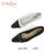 金利来（goldlion）女鞋秋季新款时尚方头细跟高跟鞋撞色浅口小香风单鞋女 黑色 34