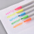 日本TANOSEE 双头荧光笔 学生办公手账笔标记划重点水性记号笔黄粉蓝3支套装 TS-LMW-3P