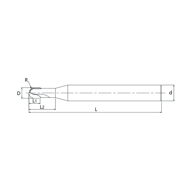 刃天行 DGMB20400-150S08 D30 2刃有效 PCD球头立铣刀 粗粒度材料 适用于大余量大进给的加工 非鉄合金 订制品 下单前咨询客服确认货期SKYWALKER