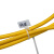 天旭尼龙标牌扎带4×150mm黄色 250条/包 标签标识理线带吊牌捆扎带 1包