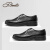 宾度（J.Benato）商务休闲鞋 男士时尚软底舒适厚底系带中年爸爸鞋 V8O416 黑色-系带 40