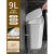 自动打包垃圾桶厨房专用筒挂式大容量卫生间厨余壁挂带盖家用悬挂 升级款9L自动打包双向开盖压圈