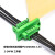 穿墙式免焊式接线端子15EDGWC-3.81mm 2-24P对插面板固定绿色端子 8P整套【1只】