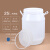 25L白色特厚白圆通塑料桶大口化工桶密封桶25kg酵素发酵加厚储水 25L-白圆桶-蓝盖