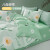 博洋（BEYOND）家纺四件套纯棉全棉加厚单人床单被套罩床单款套件床上用品 花季物语 1.8米床(被套220*240厘米)