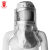 meikang美康 铝箔耐1000度劳保防烫隔热冶金 防火隔热面罩 焊接头罩 银白 MKP-06