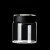 希万辉 抽真空茶叶储存透明密封罐 A 抽真空茶叶罐1200ML黑金盖1只装
