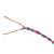 起帆电线电缆 ZB-RVS2*0.75平方国标阻燃双绞线铜芯2芯电源线花线无护套双芯软线 红蓝100米