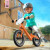KinderKraft 德国KK平衡车儿童滑步车无脚踏单车自行车2岁小孩12寸 蓝色充气