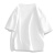 NASA GISS纯棉短袖t恤男夏季潮牌字母五分袖休闲百搭情侣款上衣 白色 3XL 