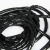 BOWERY缠绕管PE塑料束线管电脑线缆整理电线收纳理线管光纤保护电源线网线包线管14mm黑色 6米/卷 1卷